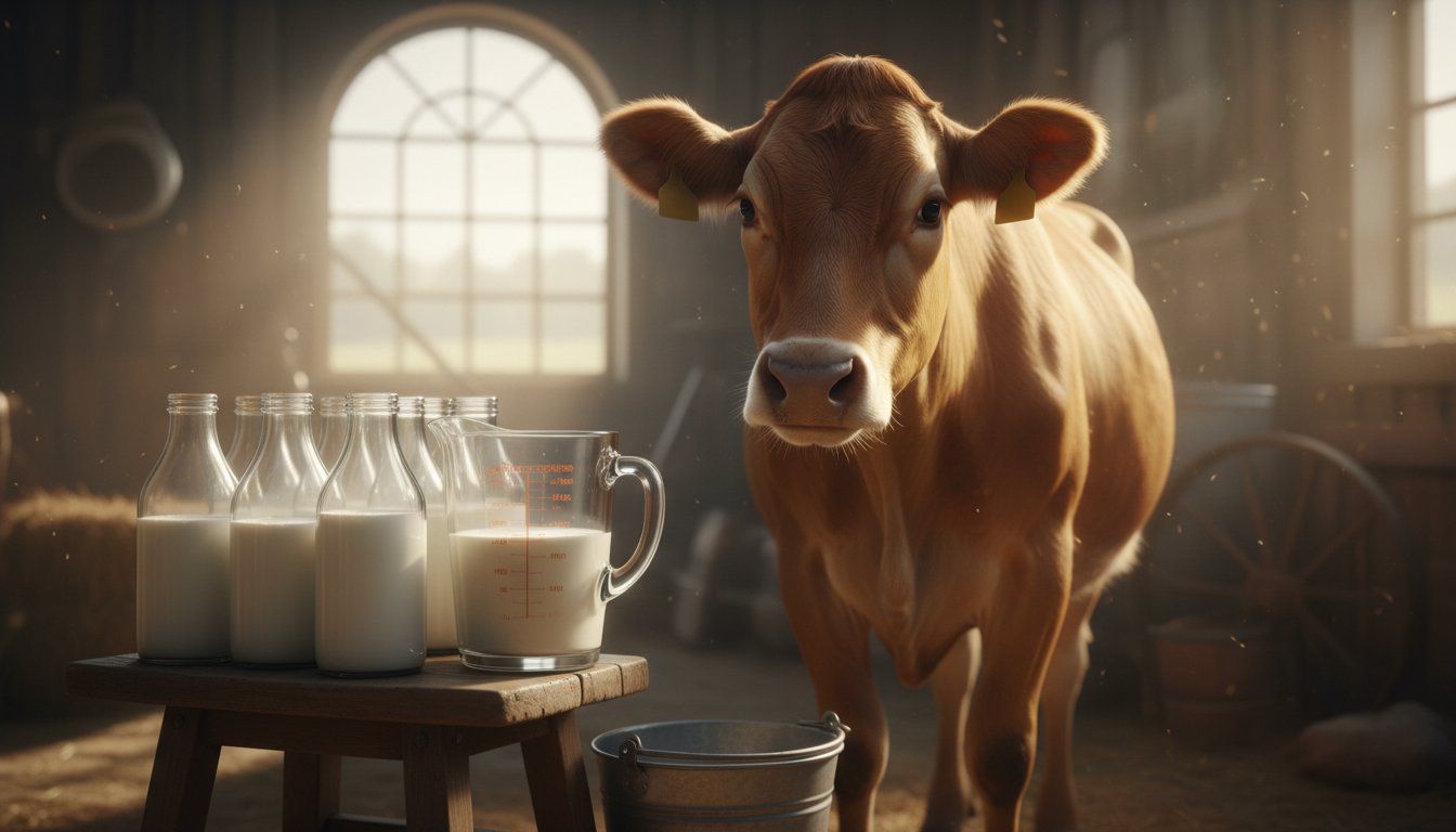 ile mleka daje krowa jersey